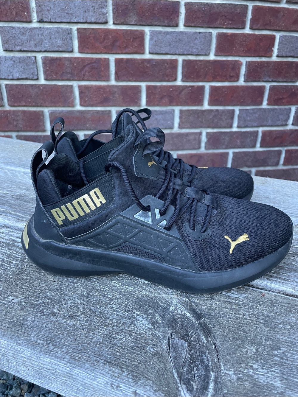 Puma | Softride | Enzo | NXT Running Shoes | Black/Gold | Size 9 - Picture 6 of 15